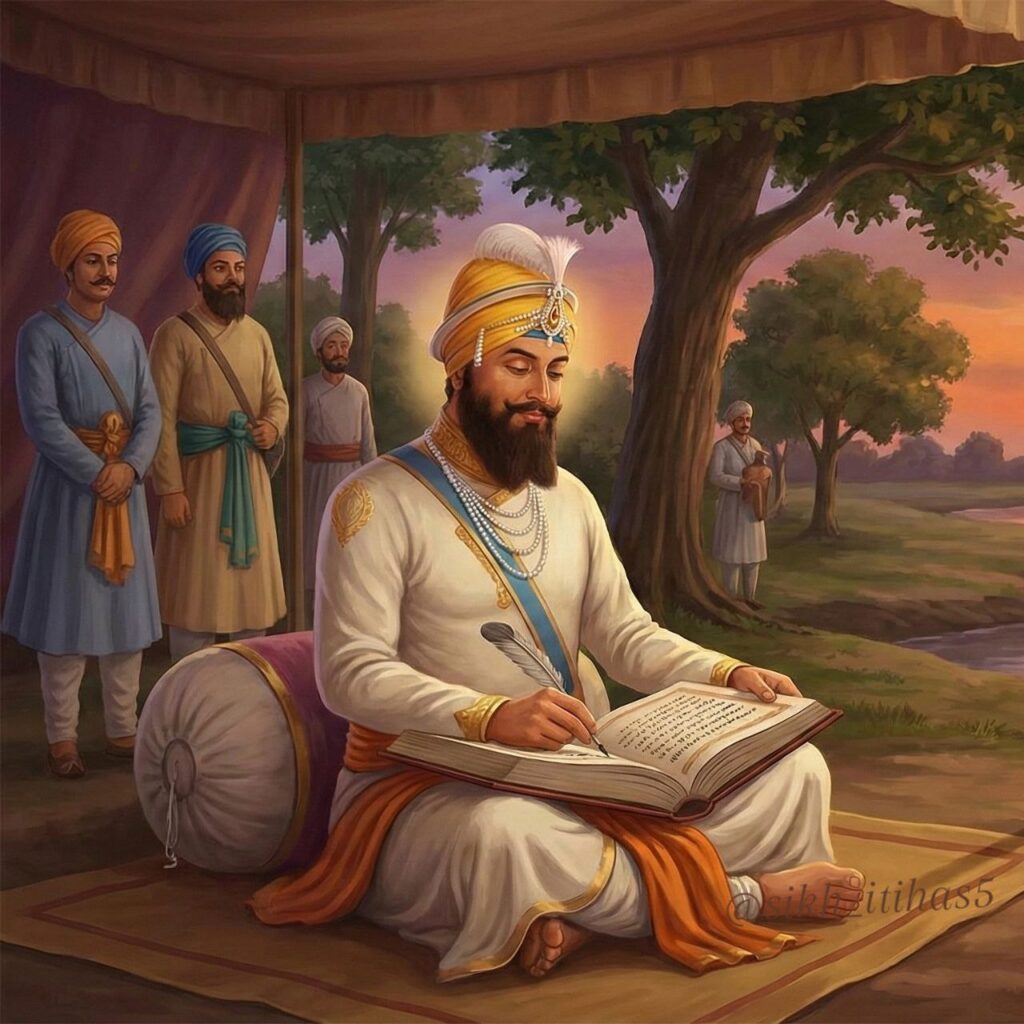 Handwritten manuscript style representation of the Zafarnama